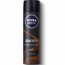 Nivea Men Spray Deep Black Charcoal Brown 150ml.