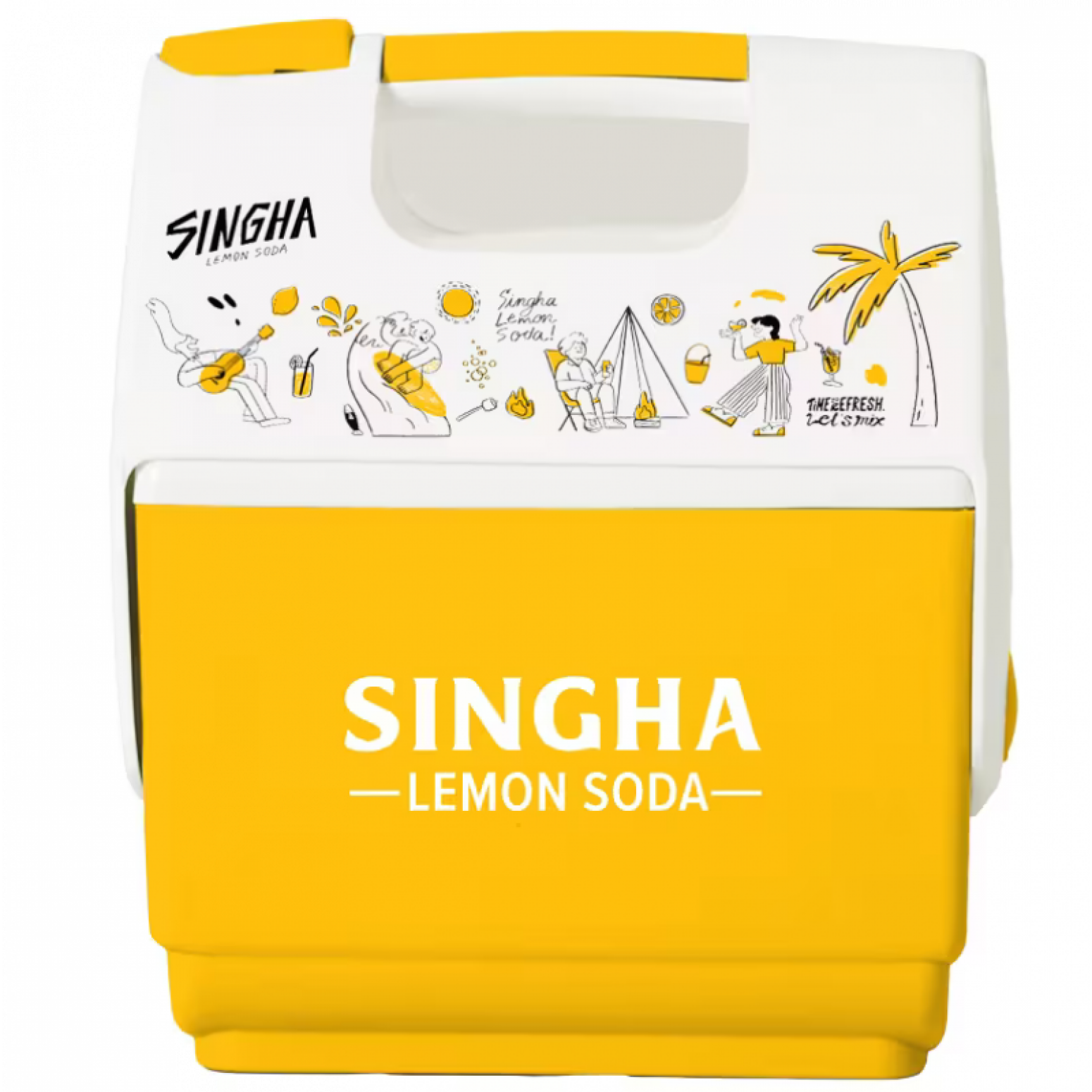 Singha Lemon Soda canteen 330ml. Pack4