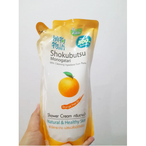 Shokubutsu Bath Orange Peel Oil 500ml. Refill