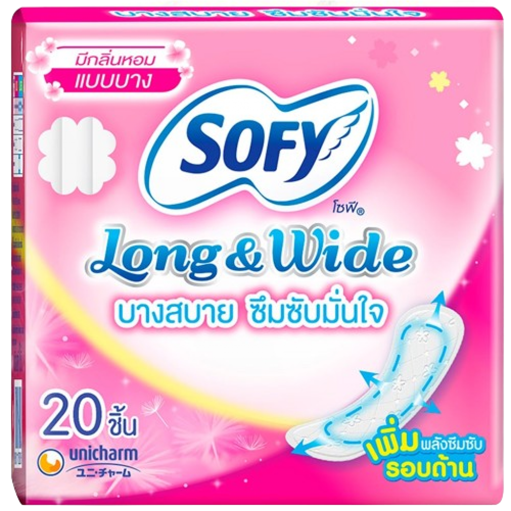 Sofy Panty Liners Long and Wide Scented 20pcs.