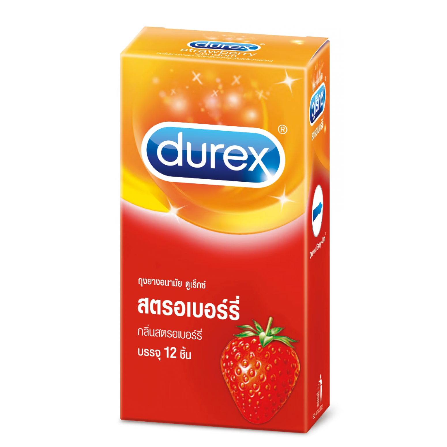 Durex Strawberry Condoms 12 pieces