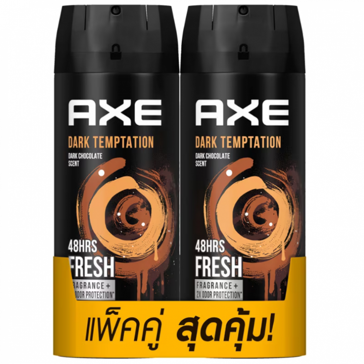 AXE Dark Temptation Deodorant Body Spay 135ml.Pack2