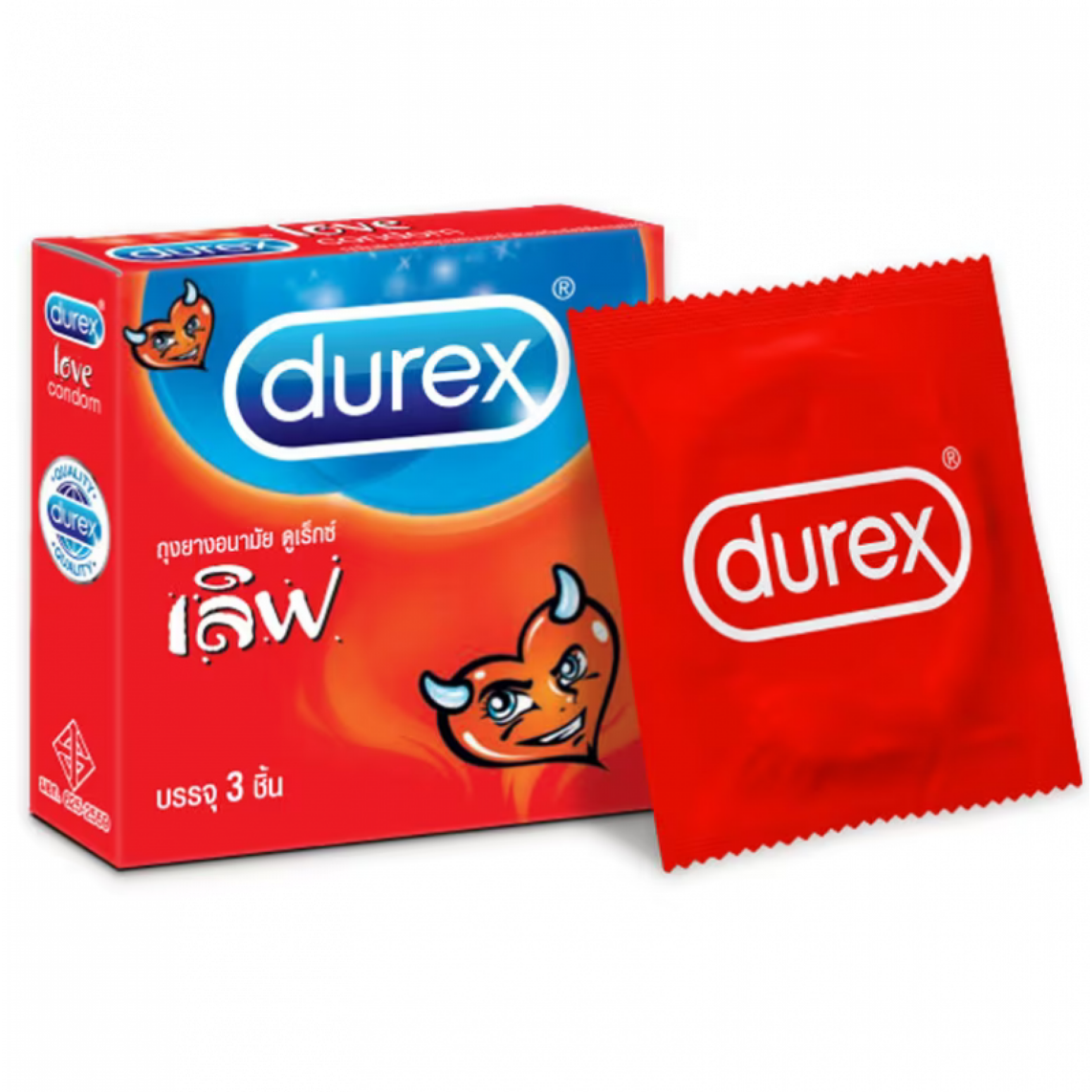 Durex Love condoms, Durex Love, size 52.5 mm, contains 3 pieces.