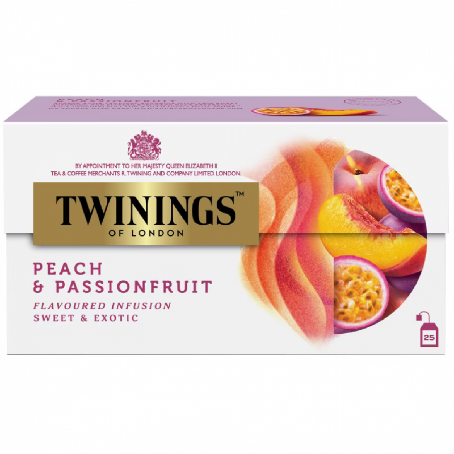 Twinings Tea Peach and Passion Fruit 2g. Pack 25