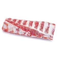 Raw Pork Ribs on White Fresh Meat