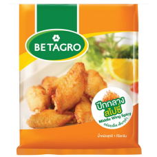 Frozen Middle Wing Spicy Betagro Brand  1 kg of pack