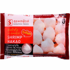 Frozen Shrimp Hakao size 12 each pack Suraponfood Brand  180 g of pack