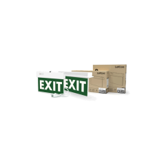 LED Exit Sign Recessed Mounted Type 1 Side