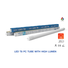 LED T8 Pc Tube With High Lumen Single Ended No.5 7W