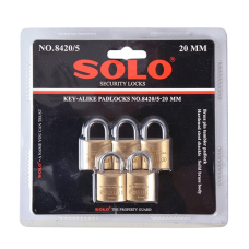 Brass key-alike padlock SOLO