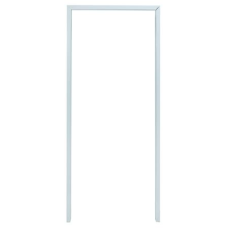 Door frame smooth edge KING white