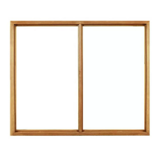 2 wooden window frames