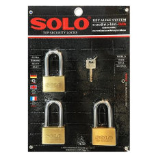 SOLO Key alike padlock 4507SQ50L 50 mm.