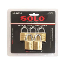 SOLO Key alike padlock SOLO 8425 25 5 pack