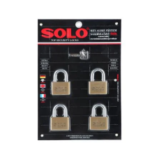 Padlock key alike SOLO 4507SQ50 50mm pack 4
