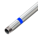 BS-M Hot-Dip Galvanized Steel Pipe Tube HDG Threaded Edge TISI Standards, edge 1½inches length 3.2mm 20.5kg per pc