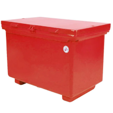High Leg Freezer with Hinges and Handles COMOS CSS-150 Size 150 L. Red