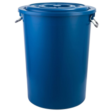 Water tank with lid 181.60 liter blue Basket