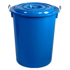 Water tank with lid 113.50 liters Basket blue