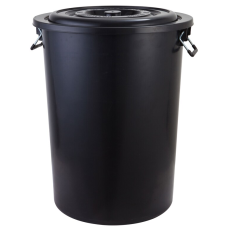 Water tank with lid 181.60 liters black Basket
