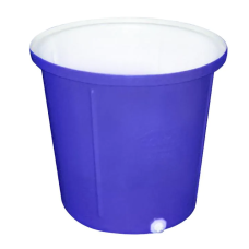 Stackable Round Bucket COMOS Model RTO-200-8 Size 200 L. Blue