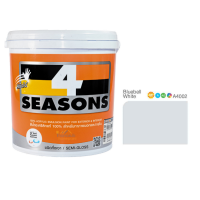 TOA 4 Seasons Acrylic Paint Semi-Gloss for Exterior A4002 Bluebell White 1GL
