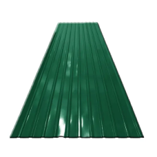 Zinc 3 stars square corrugated green 10 feet