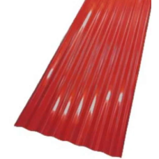 Zinc 3 stars square corrugate red 5 feet