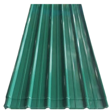Zinc 3 stars large corrugation green 10 feet