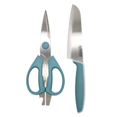 Zebra kitchen knife set 5 inch free scissors 8 inch 2 pieces of set