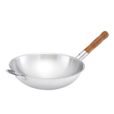 ZEBRA Chinese frying pan size 30 cm. Vitalux model teak handle